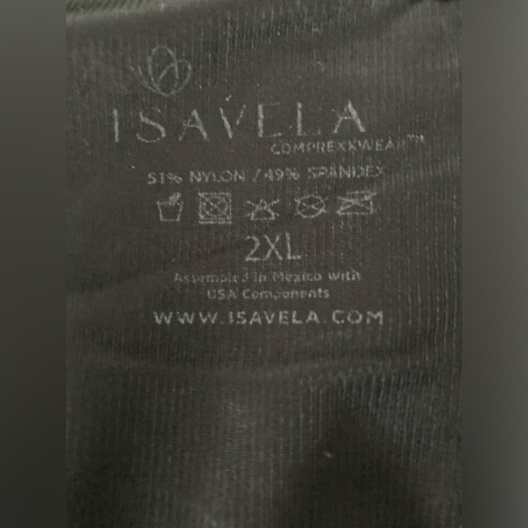 Isavela compression/comprexxwear high back body suit in black. 2XL - Picture 3 of 4